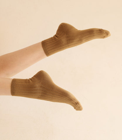 COLLÉGIEN ANKLE SOCK -- BISCUIT