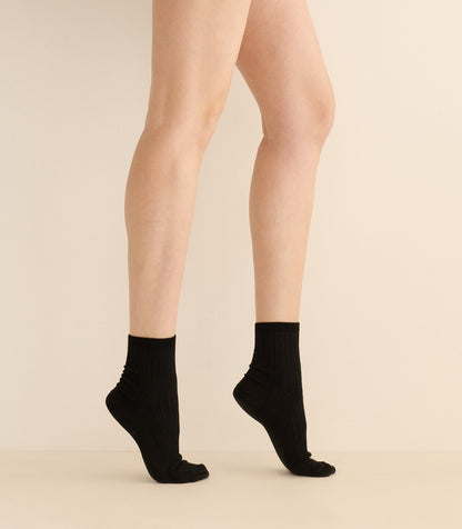 COLLÉGIEN ANKLE SOCK -- NOIR DE CHARBON
