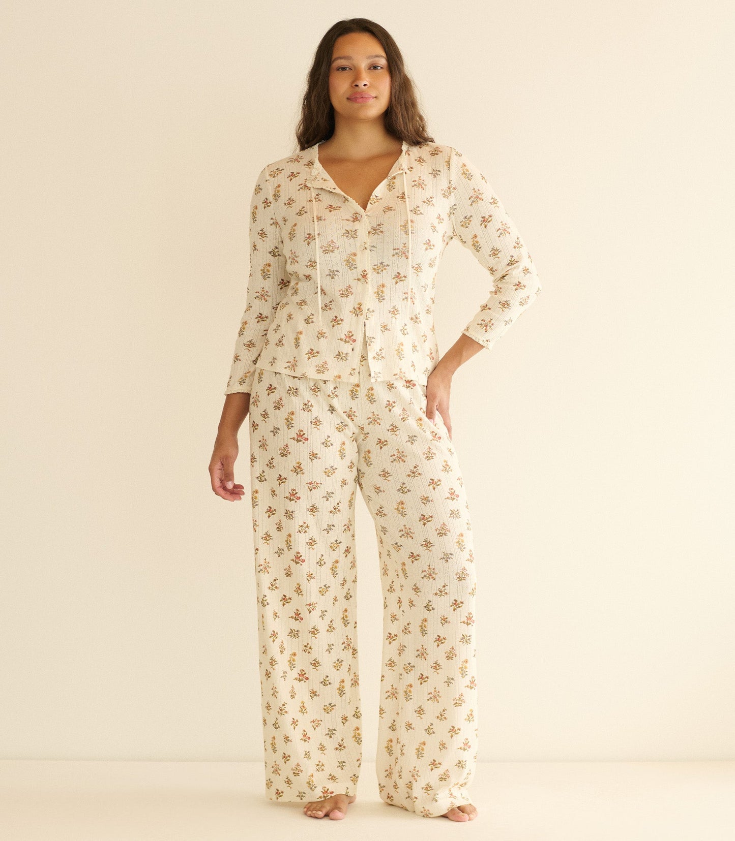 LAVON POINTELLE PANT -- CRÈME PETIT PALAIS